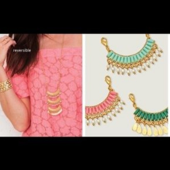 Reversible Fiesta Gold Necklace Premier Designs - Picture 4 of 9